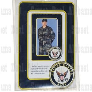 Photo Magnet Frame Set, U.S. Navy – Fits 2"x3" & 3"x5" Photos, Peel-Out Center